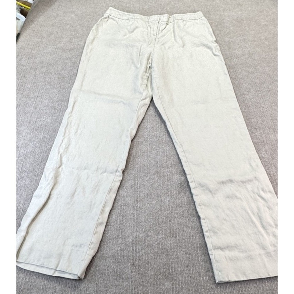 Lafayette 148 Women Pants 14 Khaki Menswear Casual Comfort Office